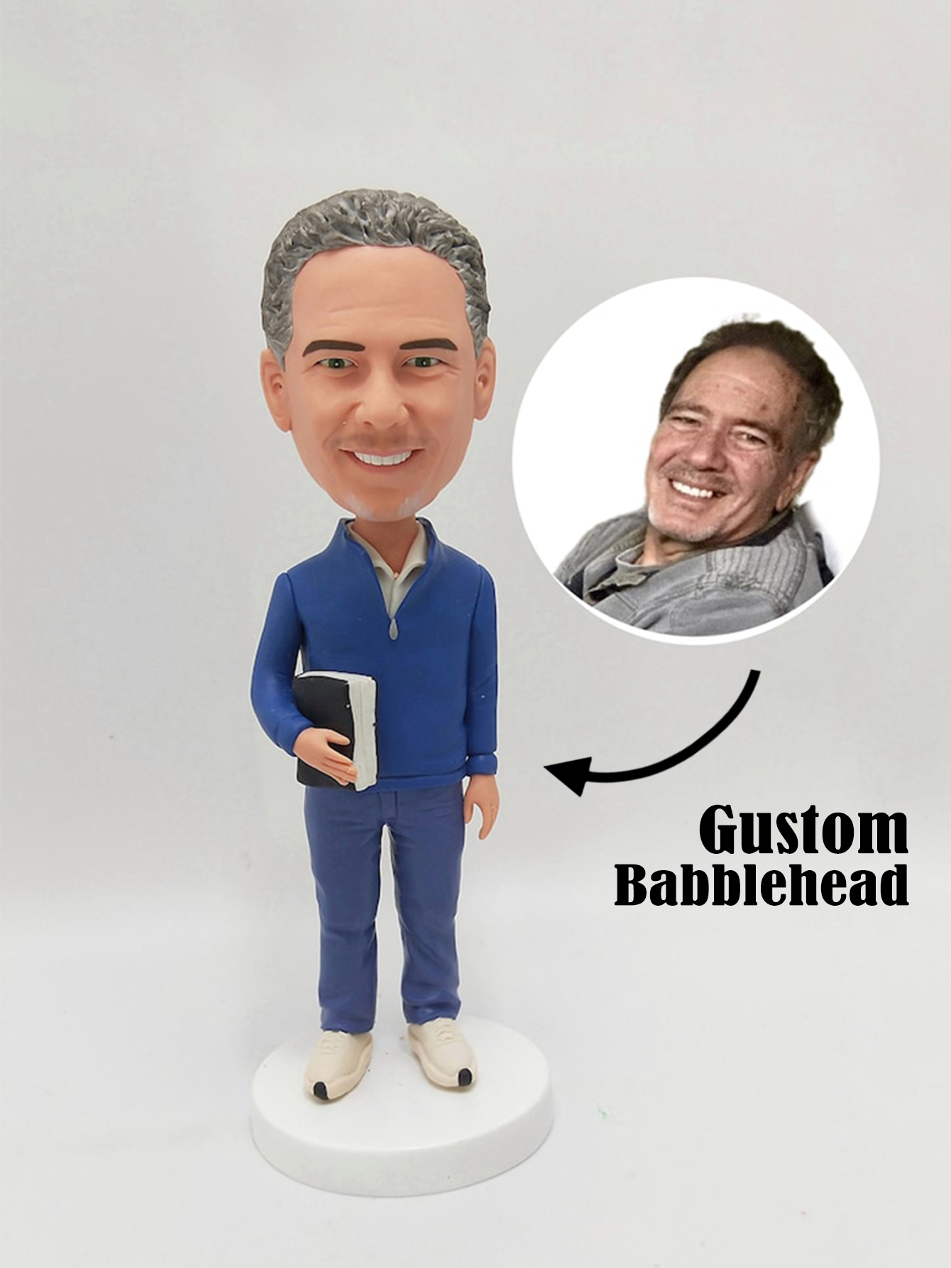 Personalized Professor Bobblehead and Custom Action Figure Gift for Teachers/Coaches/Mentors